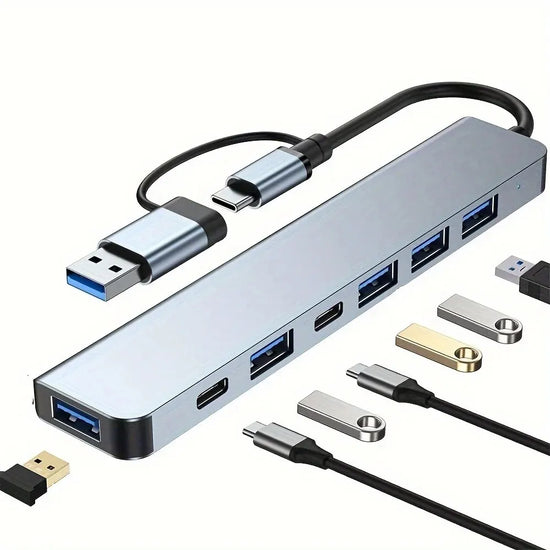 USB 3.0 HUB Type C to 7 Ports USB HUB USB3.0 Adapter Multi Splitter High Speed 5Gbps With PD USB C For Macbook Pro Air PC Laptop