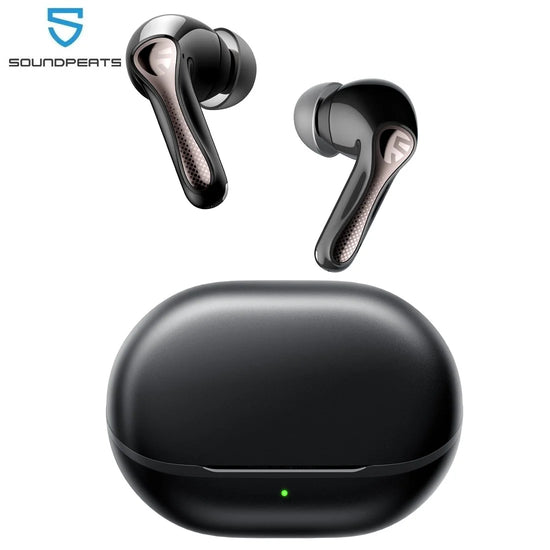 SOUNDPEATS Air5 Pro Wireless Earphones 55 dB Adaptive Hybrid ANC Bluetooth 5.4 Earbuds, Hi-Res LDAC aptX Loseless,6 Mics AI ENC