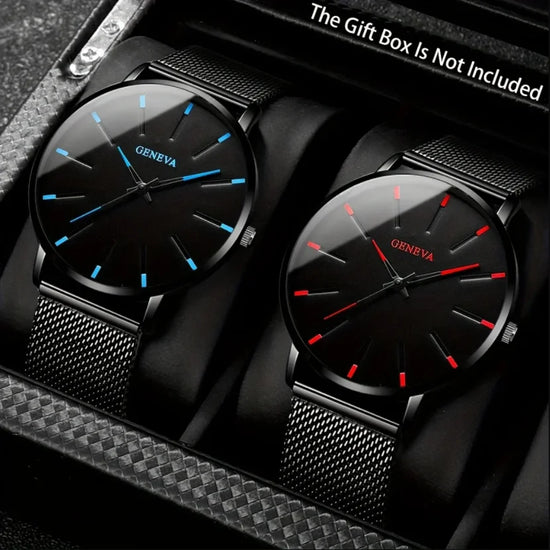 Minimalist Men Steel Wristwatch Fashion Leisure Male Cool Black Quartz Wristwatch Masculino Relogio Exquisite Clock Relojes